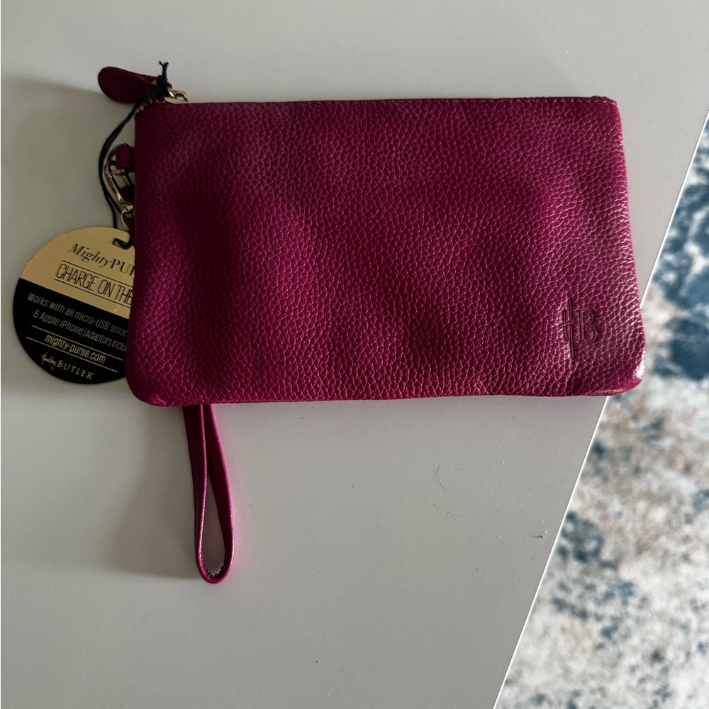 Poppy Pink Charging Wristlet